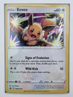 Eevee SWSH118 Black Star Promo Card - Pokemon TCG - Chilling Reign Pack Fresh - Image 2