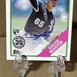 2023 Topps Series 1 Davis Martin '88 35th Anniversary Auto Card White Sox - Image 3