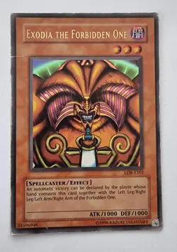 Yu-Gi-Oh! Exodia The Forbidden One LOB-E101 Unlimited Ultra Rare MP/HP Condition - Image 2