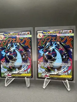 2025 Pokemon Phantasmal Flames UPC MEGA CHARIZARD X EX #23 Black Star PROMO NM - Image 4