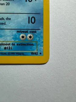 Lapras Fossil Holo 10/62 WOTC Vintage Pokemon HP *BTX - Image 5