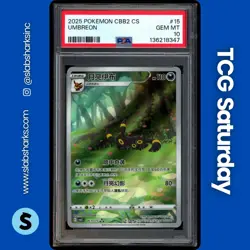2025 POKEMON S. CHINESE GEM PACK VOL.2 #0615/15 UMBREON TRIPLE RARE PSA 10 - Image 1