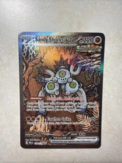 Pokemon Sandy Shocks EX 159/131 Prismatic Evolutions Rare Full Art Holo 220 HP - Image 1