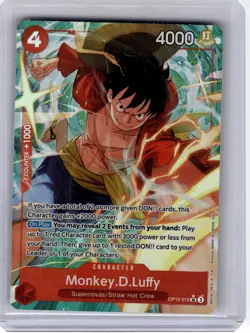 2025 One Piece—Monkey.D.Luffy #OP12-015 Legacy of the Master—SR Foil [Alt Art] - Image 1