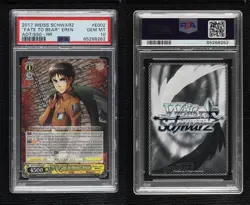 2017 Weiss Schwarz CCG: Attack on Titan Vol 2 Eren Yeager PSA 10 GEM MT - Image 3