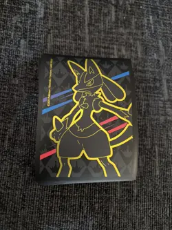 60 X Pokemon TCG Card Sleeve Zenith Lucario Game NEW Official - Image 1