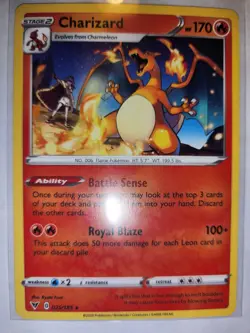 Pokemon TCG Vivid Voltage 025/185 - Charizard - Non-Holo Rare New card! SFree! - Image 1