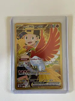 Pokemon TCG Ethan's Ho-Oh EX 239/182 Sv10: Destined Rivals Gold Holo Card - Image 1