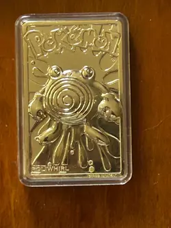 Burger King 1999 Pokemon Poliwhirl Gold Plated Trading Card - Image 5