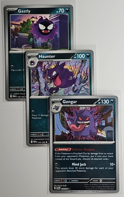 Gengar 050/088 Reverse Holo ME03 Pokemon Card NM + Gastly Haunter Set - Image 1