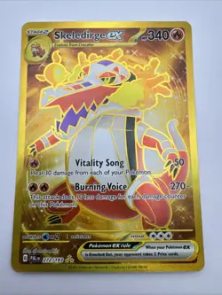 Pokemon Skeledirge EX TCG Holo Card Paldea Evolved, Hyper Rare, 272/193 - Image 1