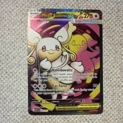 Pokemon TCG Mega Audino EX ASC Full Art Holo Ultra Rare 253/217 Basic HP270 Card - Image 1