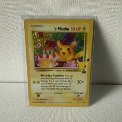2021 Pokemon TCG Holo Pikachu Card 24/53 Birthday Celebrations 25th Anniversary - Image 1