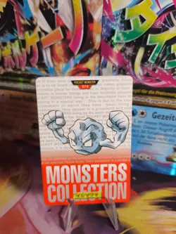 Pokemon Karte Card carddass Monsters collection Red 1996 japanese Geodude NM - Image 1