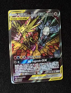 Pokemon Moltres & Zapdos & Articuno GX Promo Holo SM210 Sm TAG TEAM 300 HP Card - Image 1