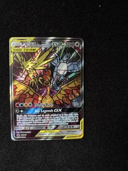 Pokemon Moltres & Zapdos & Articuno GX Promo Holo SM210 Sm TAG TEAM 300 HP Card - Image 2