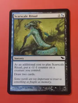 2008 Magic The Gathering Shadowmoor #175 Scarscale Ritual, C, B/B, NF, cd2 - Image 1