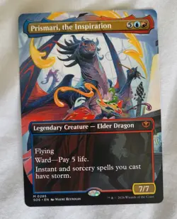 Magic: the Gathering-MTG- Prismari, the Inspiration - SOS - Borderless Art - N.M - Image 1