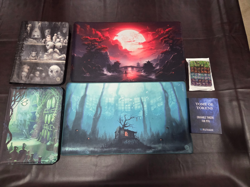 MAGIC THE GATHERING ULTIMATE GUARD DUSKMOURN XENOSKIN BINDER LOT PLAYMATS... - Image 1