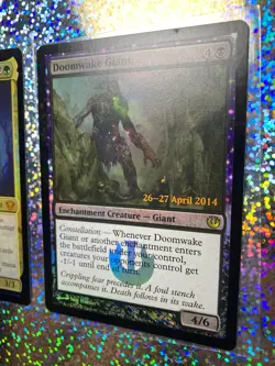 MTG Foil: Prerelease 66/165 Doomwake Giant; 016/322 Tayam, Luminous Enigma - Image 3