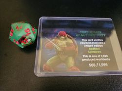 Sirius Ninja Turtles Raphael Spindown D20 Legendary Limited Edition - TMNT MTG - Image 1
