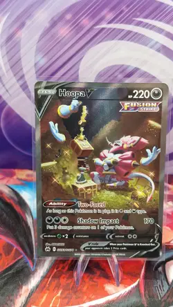 Pokemon Cards Hoopa V GG53/GG70 Crown Zenith Galarian Gallery Holo Rare V NM - Image 1