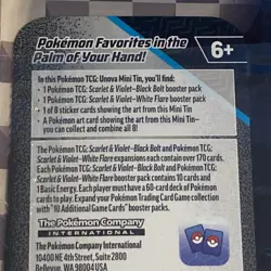 Pokemon SV10.5 Unova Mini Tin Black Bolt White Flare Mienshao & Klinklang New!! - Image 3
