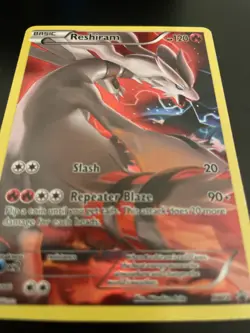 Pokemon TCG Reshiram XY Black Star Promos XY74 Holo Promo - Image 4