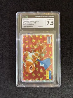 1997 POKEMON JAPANESE TOPSUN BLOCK PRISM #6 CHARIZARD CGC 7.5 - Image 1