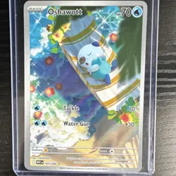 Pokemon Sv: White Flare Oshawott 105/086 Illustration Rare Full Art Holo - Image 1
