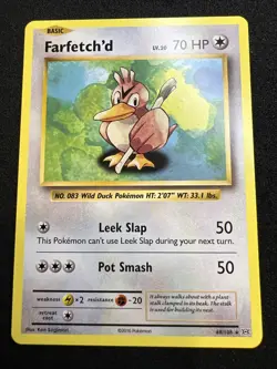 Farfetch'd 68/108 Rare XY Evolutions Pokemon Card 2016 Farfetchd - Image 1
