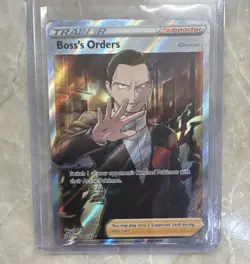 Boss's Orders (Giovanni) Full Art Ultra Rare Holo 189/192 Rebel Clash - Image 1