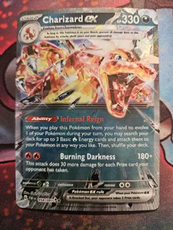 Charizard ex - Holo - Paldean Fates 054/091 - Lightly Played - Pokemon TCG 🇨🇦 - Image 1