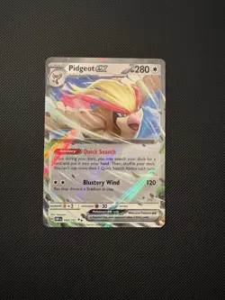 Pidgeot ex Double Rare Holofoil SV03: Obsidian Flames 164/197 Pokemon TCG NM - Image 1