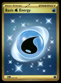 Pokemon Cards Basic Water Energy 279/193 Paldea Evolved Hyper Rare LP - Image 1