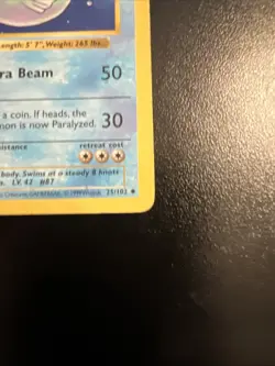 Pokemon 1st Ed. Base Uncommon Shadowless Dewgong 25/102 - Near Mint (NM) - Image 5