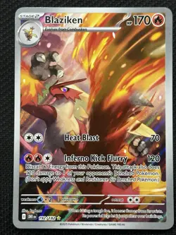 Pokemon Blaziken 192/182 Sv10: Destined Rivals Illustration Rare Holo 170HP - Image 1