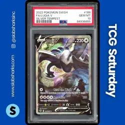 2022 POKEMON SWORD & SHIELD SILVER TEMPEST #186/195 LUGIA V ALTERNATE ART PSA 10 - Image 1