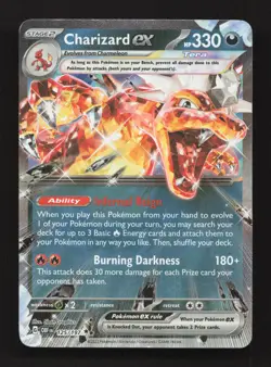 Charizard ex 125/197 Double Rare Obsidian Flames Pokemon Moderately Played - Image 1