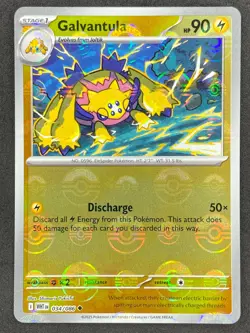 Pokemon Galvantula Poke Ball Reverse 034/086 WHT White Flare NM - Image 1