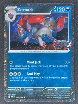 Pokemon Zoroark Stamped 062/086 WHT White Flare NM - Image 1