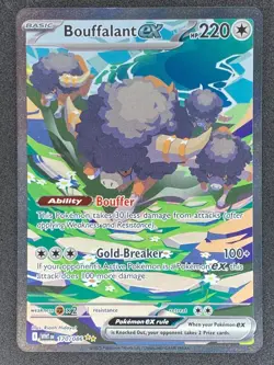 Pokemon Bouffalant ex Illustration Rare 170/086 WHT White Flare LP/NM - Image 1