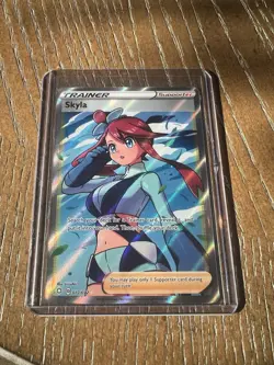 Pokemon TCG Skyla Trainer Full Art Ultra Rare Card Shining Fates #072/072 - Image 1