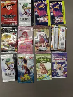 85x Sealed Trading Card Packs Lot – Pokemon, One Piece, Anime, Sports, Mixed TCG - Image 4