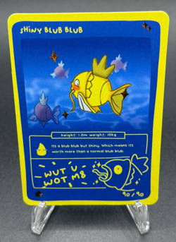 Pokedoodles Shiny Blub Blub 90/90 - Rare - Pokemon Shiny Magikarp Fan Art - Image 1