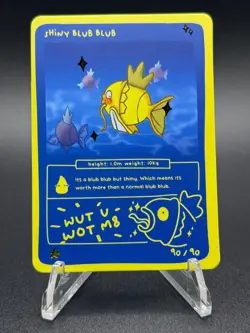 Pokedoodles Shiny Blub Blub 90/90 - Rare - Pokemon Shiny Magikarp Fan Art - Image 2