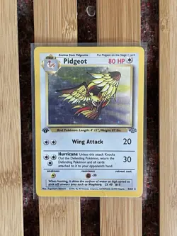 Pokemon TCG 1st Edition Pidgeot 08/64 Jungle Holo Rare WOTC VTG 1999 - Image 1