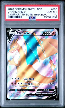 Charizard V | PSA 10 | Champions Path Elite Trainer Box Promo SWSH050 Pokemon - Image 1
