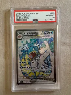 Gyarados ex Full Art 225/198 Pokemon Scarlet & Violet PSA 10 GEM MINT - Image 1