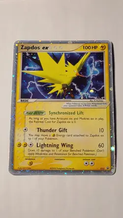 Pokemon 2005 Zapdos ex 33 Tin Black Star Promo MP - Image 1